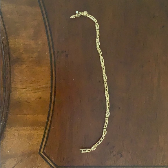 Classic Gold/Silver Tone Bracelet with Sparkle - Picture 3 of 5